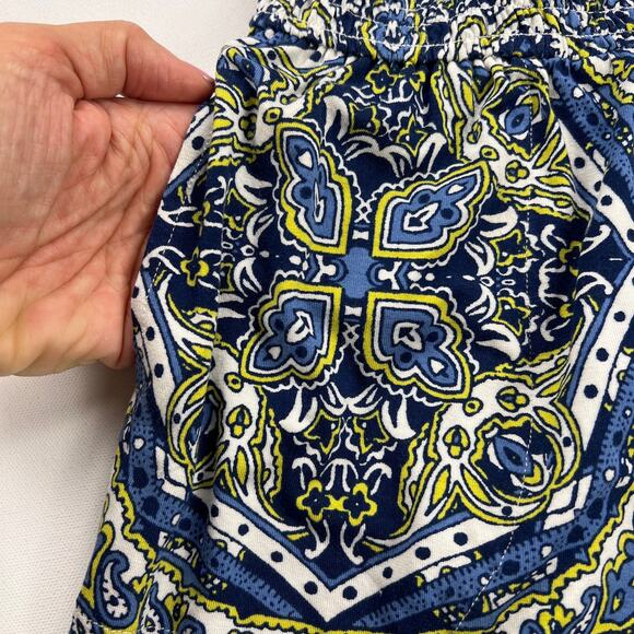 Soma Strapless Shorts Romper Plaza Paisley Indigo Optional Straps Size S - Picture 11 of 12